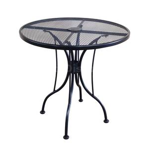H&D Commercial Seating MT36R 36in Round Top Outdoor Wrought Iron Table