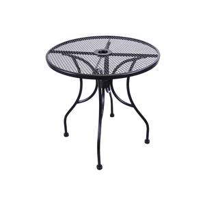 H&D Commercial Seating MT30R 30in Round Top Outdoor Wrought Iron Table