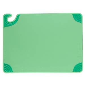 San Jamar CBG121812GN Saf-T-Grip Cutting Board 12" x 18" x .5" Green