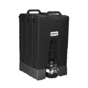 Cambro 1000LCD110 Camtainer Black 11.75 gal Beverage Dispenser