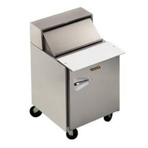 Traulsen UPT279-R 27" Dealers Choice One-Section Prep Table w/ Roll-Top Lid
