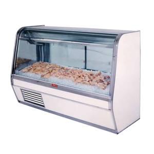 Howard McCray SC-CFS32E-4C 50" Curved Glass Refrigerated Fish/Poultry Display Case
