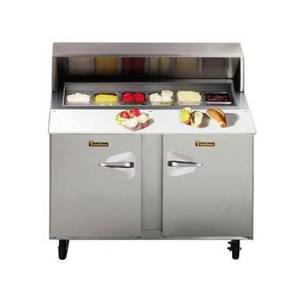 Traulsen UPT4812-LR 48" Dealers Choice Two-Section Sandwich Prep Table