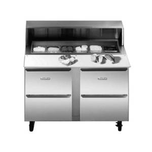 Traulsen UST7230-DD 72" Dealers Choice Two-Section Refrigerated Prep Table