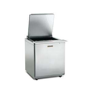 Traulsen UPT276-R-SB 27" Dealers Choice Stainless Steel Refrigerated Prep Table