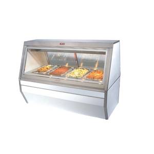Howard McCray CHS35-6-BE 71" Hot Food Deli Display Case 4 Heated Well Black Exterior