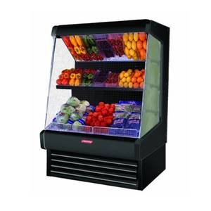 Howard McCray SC-OP30E-8-B-LS 99"x72" Refrigerated Ovation Produce Open Display Case Black