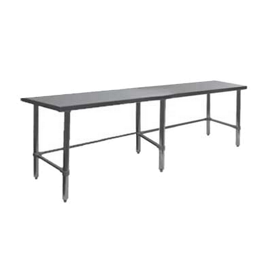 GSW USA WT-P3096B Premium 96"x30" 16 Gauge Stainless Steel Open Base Worktable