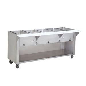 Advance Tabco SW-4E-240-BS 62" Electric 4 Sealed Hot Food Wells Table Enclosed Base