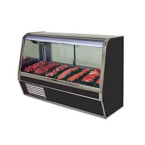 Howard McCray SC-CMS32E-4C-BE 50" Refrigerated Red Meat Display Case Curved Glass Black