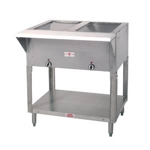 Advance Tabco HF-2E-240 32" Electric 2 Well Hot Food Table w/ SS Top 240V