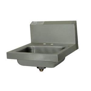 Advance Tabco 7-PS-20-NF 14"x10"x5" S/S Wall Model Hand Sink w/ Basket Drain