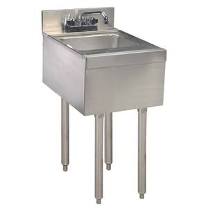 Advance Tabco SL-HS-12-X 12"x18"x33" S/S Underbar Hand Sink Unit Splash Mount Faucet