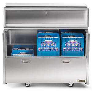 Traulsen RMC49D4 49" Spec-Line Double Access Milk Cooler With Sliding Doors