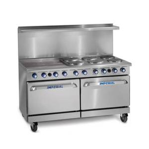Imperial IR-6-G24T-E 60" Electric Range w/ 6 Round Elements, 24" Griddle