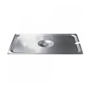 Winco SPCT 1/3 Size Notched Stainless Steel Steam Table Pan Cover