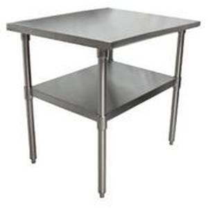 BK Resources VTT-2424 24" x 24" Stainless Work Table with Undershelf