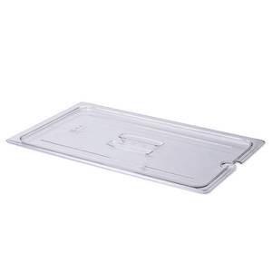 Cambro 10CWCHN135 Camwear Full Size Notched Food Pan Cover With Handle