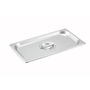Winco SPSCT S/s Solid Steam Table Pan Cover 1/3 Size
