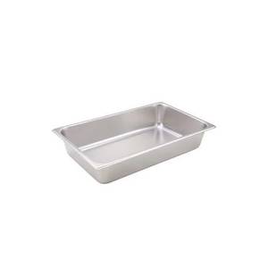 Winco SPJH-104 4" Depth Full Size Heavy Weight Solid Steam Table Pan