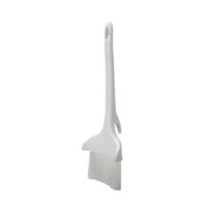 Winco NB-30HK 3"W Pastry Brush White Handle Concave With Hook