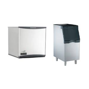 Scotsman N0622W-1+ B322S 715lb Prodigy Nugget Ice Machine & 370lb 22" Bin Water Cool