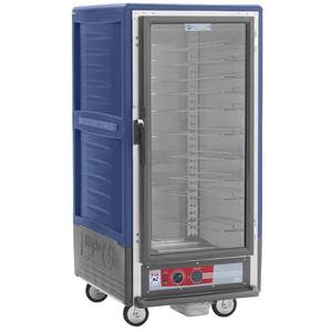 Metro C537-CFC-L-BU 3/4 Mobile Holding/Proofing Cabinet Lip Load w/ Clear Door