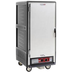 Metro C537-CFS-U-GY 3/4 Mobile Holding/Proofing Cabinet Univ Wire w/ Solid Door