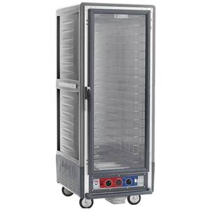 Metro C539-HFC-4-GY Full Height Insulated Holding Cabinet With Fixed Pan Slides