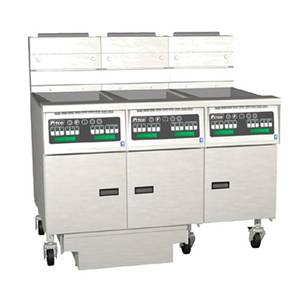 Pitco SG14S-3FD Solstice Triple 50lb S/s Deep Fryer w/ Millivolt Control