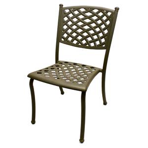 Plantation Prestige 8750700-0440 Madrid Stackable Side Chair Chocolate Finish