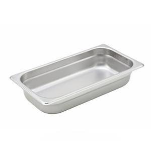 Winco SPJH-302 S/s 1/3 Size Steam Table Pan Heavy Weight 2-1/2" Deep