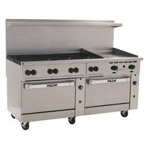 Vulcan 72CC-8B24G Endurance Range 72" 8 Burners 24" Griddle 2 Convection Ovens