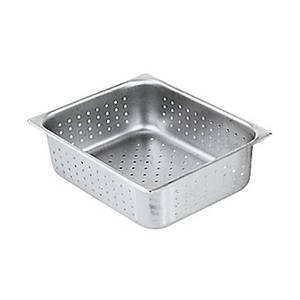 Winco SPHP4 S/s Perforated Steam Table Pan Half Size 4" Deep NSF