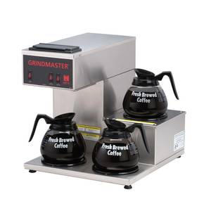 Grindmaster-Cecilware CPO-3RP-15A Single Portable S/s Coffee Brewer (3) Warmers 1 Top 2 Bottom