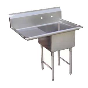 GSW USA SE18181L One Compartment 18 Gauge Stainless Sink w/ Left Drainboard