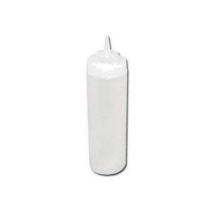 Winco PSW-12 6 Pack of 12oz Clear Wide Mouth Squeeze Bottles