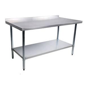 Green World by Turbo Air TSW-2430SB 24"W x 30"L Stainless Steel Work Table 1-1/2" Rear Turn Up