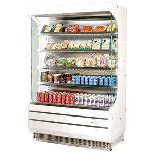 Turbo Air TOM-50W-N 50in Refrigerated Display Case Merchandiser White Exterior