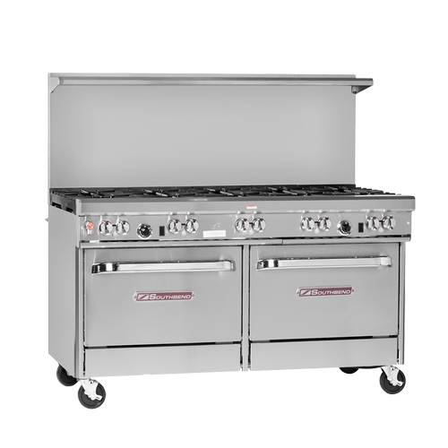 Southbend 4601DD Ultimate 60" 10 Burner Restaurant Range 2 Std. Ovens - Nat