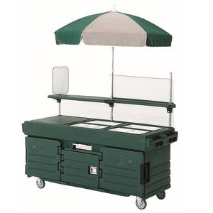 Cambro KVC854519 4 Well Vending Merchandising Cart w/ Umbrella Kentucky Green