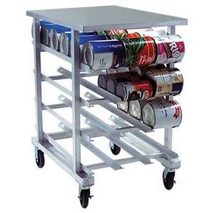 Eagle Group OCR-10-4A Half Size Welded Aluminum Can Rack with Aluminum Top