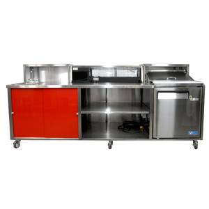 Porta Sink PORTABLE-SUSHI-BAR 2.0 All Stainless Steel Self-Contained Portable Sushi Bar 2.0