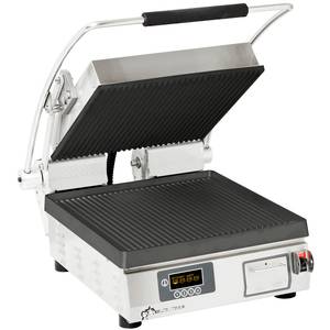 Star PGT28IT Pro-Max 2.0 Electric Panini Grill w/ Grooved Cast Iron Plate