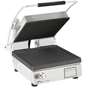 Star PGT28I Pro-Max Electric Panini Grill Cast Iron/Grooved Dial Control