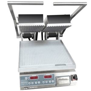 Star PGT14D Pro-Max Panini Grill Alum./Grooved Plates Electronic Control