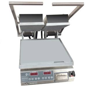 Star PST14D Pro-Max Panini Grill Alum./Smooth Plates Electronic Control