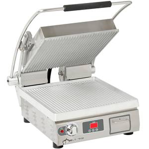 Star PGT14T Pro-Max 14" Panini Grill Grooved Alum Plate Electronic Timer