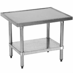 Globe XTABLE Stainless Mixer Table Top with Galanized Undershelf & Legs