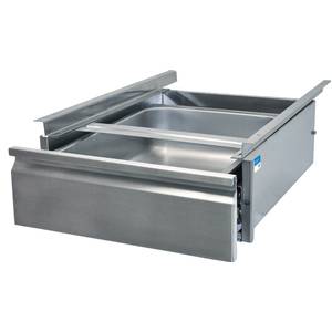 BK Resources BKDWR-2020-ASSY-SS-SPR-24 20"W x 20"D x 5"H Pan Size Drawer Assembly w/ 24" Spacer
